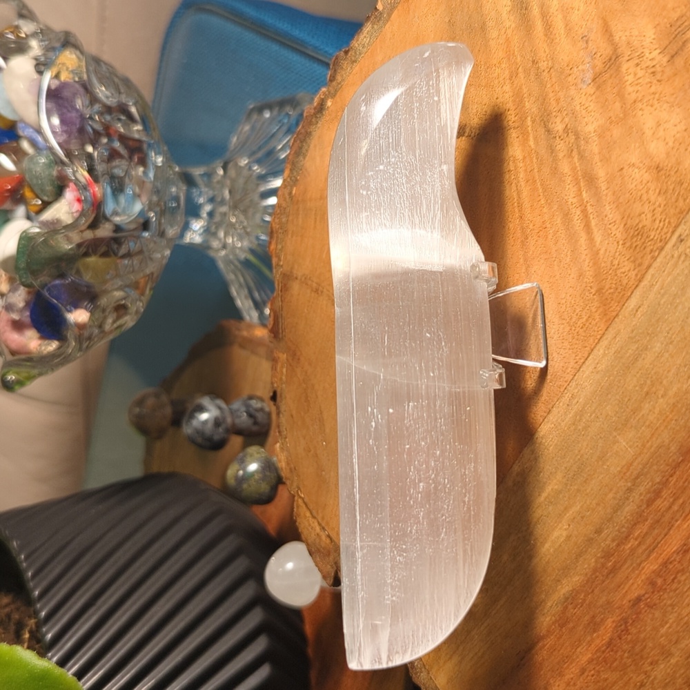 Selenite Dagger Knife Carving